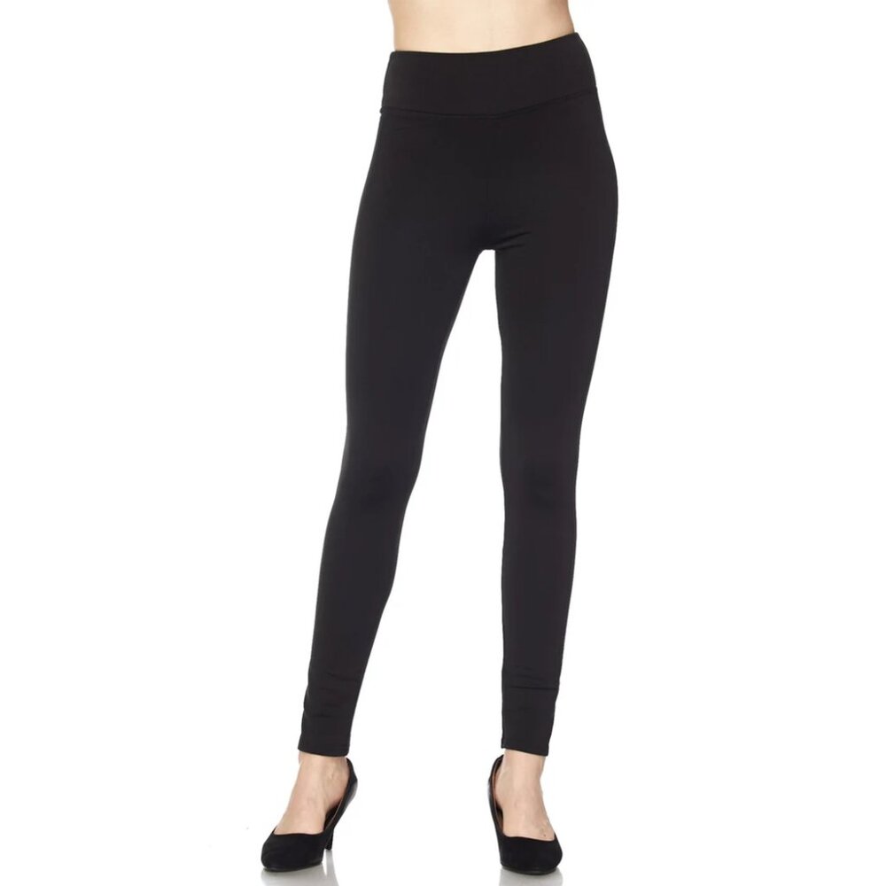 NEW MIX High Waisted Rise Fleece Lined Leggings 3" Waistband Women's One Size OS